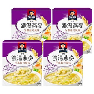 QUAKER 桂格 濃湯燕麥 洋蔥起司風味 5包入, 235g, 4盒