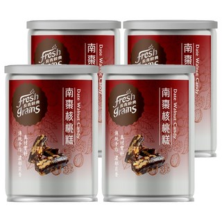 長青穀典 南棗核桃糕, 100g/罐, 傳統手工, 真材實料, 4罐