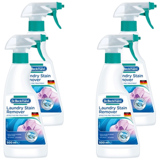 貝克曼博士 衣物潔淨去漬噴霧套組，冷水適用，適用所有顏色衣物, 500ml, 4瓶