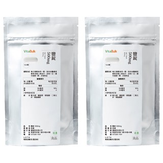 VitalBulk 鹽錠, 100顆, 500mg, 2包