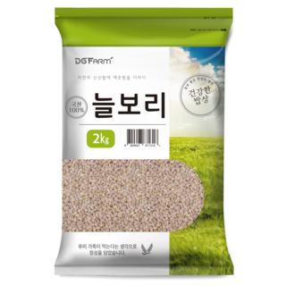 건강한밥상 국산 늘보리쌀, 2kg, 1개