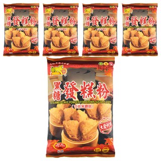 金錢豹 黑糖發糕粉, 500g, 5包