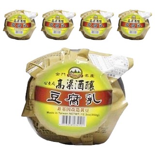旺來旺 金門高梁酒釀甜豆腐乳, 350g, 非基因改造黃豆, 5罐