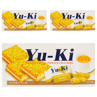 YU-KI 花生夾心餅 2枚 x 8包, 150g, 3盒