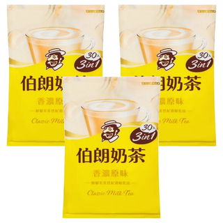 MR.BROWN 伯朗咖啡 伯朗奶茶 三合一 香濃原味, 17g, 30包, 3袋
