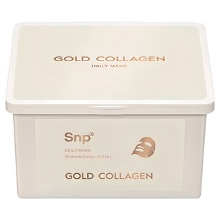 Snp 黃金膠原蛋白每日面膜, 30片, 1盒