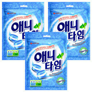 LOTTE 樂天 Anytime 薄荷三層糖, 60g, 3包