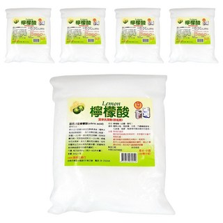 三皇檸檬酸 潔淨洗潔除垢劑 - 電熱水壺/開飲機/水壺適用，800g, 5包