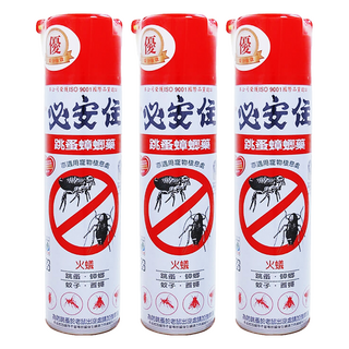 必安住 跳蚤蟑螂藥 蒼蠅、火蟻、蚊子、螞蟻, 600ml, 3瓶