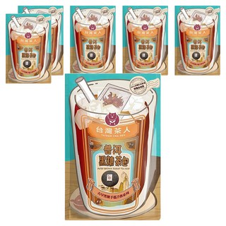 台灣茶人 普洱黑糖茶包，取自雲南布朗山陳年普洱，搭配台灣古法黑糖, 25g, 6入, 6袋