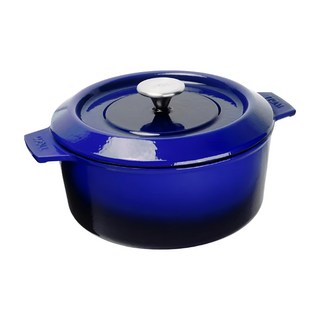 WOLL 德國 IRON 鑄鐵圓鍋, 24cm, 藍色, 1個