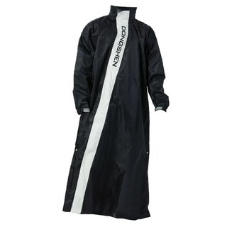 DongShen 東伸 開拓者斜開式雨衣, 雙重防水設計 內外兼備 隱藏式雨帽設計 彈性袖口設計 2XL/3XL/4XL, 黑色