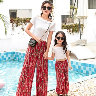 2S BUCK 兒童涼感透氣親子裝鬆緊帶寬褲