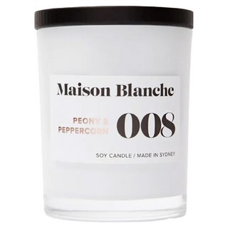 Maison Blanche 小號蠟燭 澳洲雪梨製大豆蠟燭 008 Peony&Peppercorn 牡丹胡椒, 008 Peony&Peppercorn 008 牡丹胡椒, 60g, 1件
