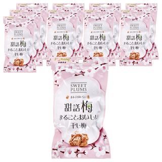 梅李果坊 甜話梅, 嚴選台灣青梅製作 口感佳不死鹹, 35g, 10包