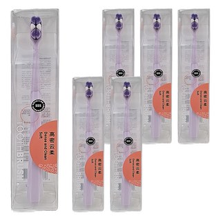 MIX-PRO 米選 新款 ToothBrush 馬卡龍色 米束高密雲柔萬毛牙刷一支-米束(顏色隨機), 1入, 6支