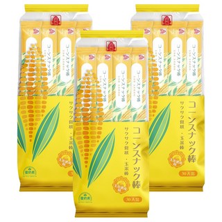 北田 玉米棒 玉米濃湯味 蛋奶素, 210g, 3袋