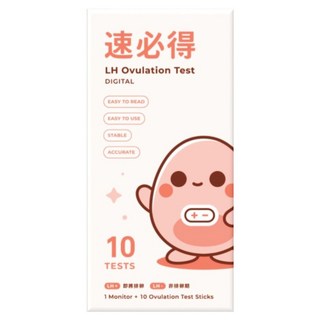 速必得 數位排卵檢測筆 + 檢測棒 10支, 1盒