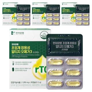 한미양행 초임계 장용성 알티지 오메가3 31.5g, 30정, 4개