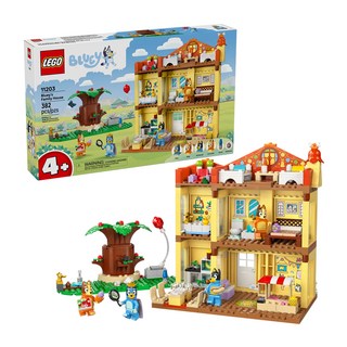 LEGO 11203 布麗系列 布麗的家 Bluey's Family House, 1套, 黃色 + 紅色 + 棕色