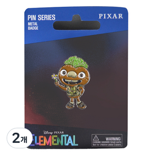 迪士尼 元素方城市 克羅德 單面徽章 書桌裝飾, 2個, 1入