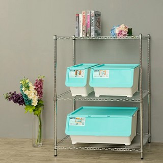 dayneeds 日需百備 輕型二層波浪架 三色可選 鐵力士架/收納層架/鞋架/展示架/層架/鐵架, 電鍍, 二層