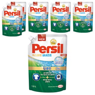 Persil 寶瀅 室內晾衣型酵素洗衣凝露 滾筒洗衣機用補充包, 1.5L, 6包