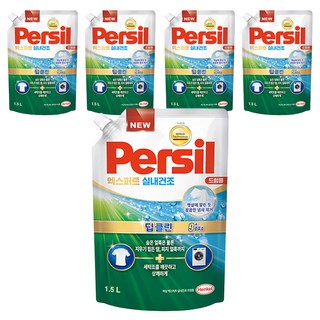 Persil 寶瀅 室內晾衣型酵素洗衣凝露 滾筒洗衣機用補充包, 1.5L, 5包