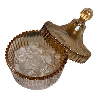 宮廷風菱紋消磁碗 白水晶/東陵玉/粉水晶/黃水晶/黑曜石/紫水晶, 直徑10.5 x 12.5cm