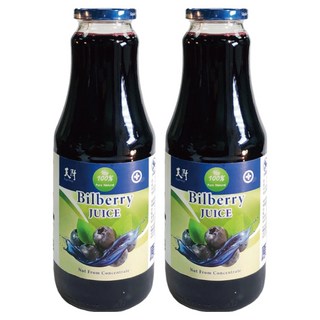 天廚 100%天然藍莓汁，NFC非濃縮還原，富含花青素，2.5KG鮮果壓榨, 1L, 2瓶