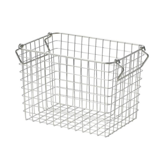 MUJI 無印良品 不鏽鋼收納籃 1, 1個, 銀色