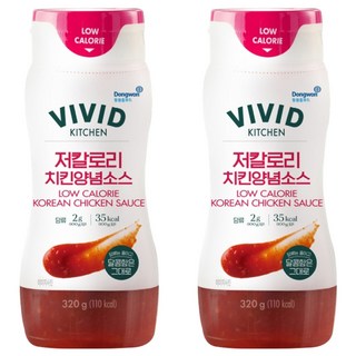 비비드키친 저칼로리 치킨양념소스, 320g, 2개
