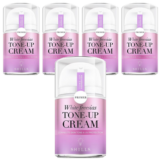 SHILLS 舒兒絲 抗UV美白濾鏡素顏霜, 提亮膚色 輕盈透氣, 40ml, 5件