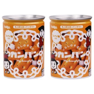 hokka 北陸製菓 備食口糧罐, 餅乾, 小麥粉, 砂糖, 酥油, 110g, 2罐