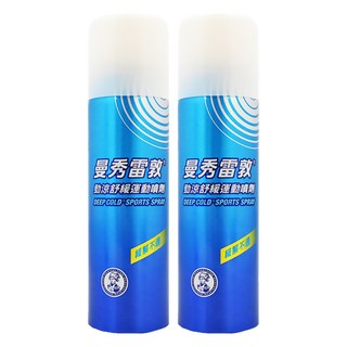 MENTHOLATUM 曼秀雷敦勁涼舒緩運動噴霧 含薄荷、尤加利油、冬綠油 清新草本香味, 120ml, 2瓶
