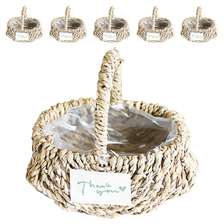 도시정원 라탄 왕골 미니 바구니, 6개