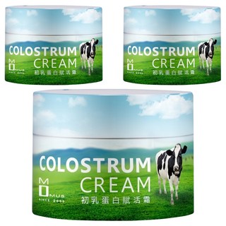 MOMUS 初乳蛋白賦活霜, 3大專利X5重保濕 更水嫩, 30ml, 3罐