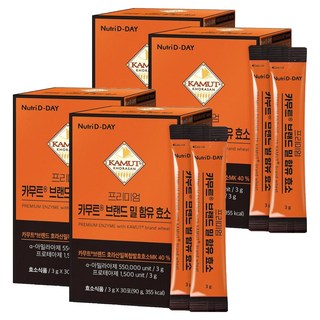 뉴트리디데이 프리미엄 카무트 브랜드 밀 함유 효소, 90g, 4개