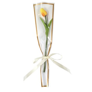 Fancy Fix 簡約線條花束包裝紙, 白色, 100個