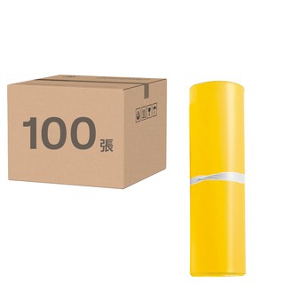 破壞袋 大尺寸 黃色, 32 x 45cm, 100張