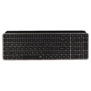 지클릭커 오피스프로 펜타 멀티페어링 저소음 블루투스 105키 무선 키보드, 블랙, WK20, 제조사축
