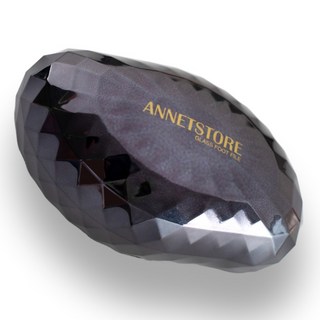 ANNETBRUSH 鑽石造型足部去角質器 黑色, 1件, 1個