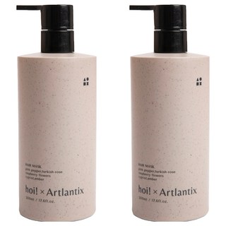 hoi 好好生活 x 日京山風-香氛瞬效護髮膜 意氣之風, 500ml, 適用於開叉與受損髮質, 2瓶