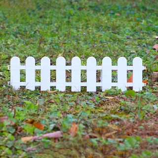 Life Sweet 簡易庭院花圃組裝式柵欄圍欄, 白色
