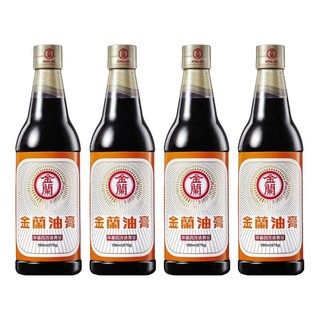 金蘭油膏，經典台灣味，590ml，讓料理呈現誘人的醬色和濃郁的醬香, 4瓶