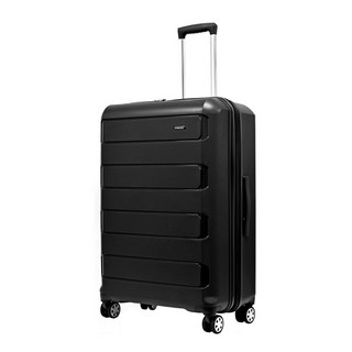 KANGOL 袋鼠 輕量耐磨可加大行李箱 PP01-24吋-PP，45x27x60公分，含輪67公分, 黑色