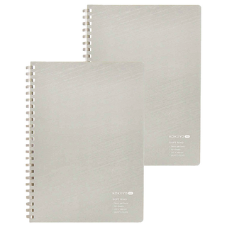 KOKUYO 國譽 ME 軟線圈 A5 方格筆記本 - 5mm方格, 50頁, 雪松, 2本