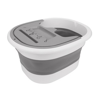 코멧 접이식 덮개 족욕통, 1개, 그레이