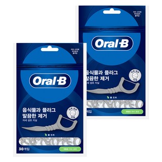 Oral B 一次性牙線, 30支, 2包