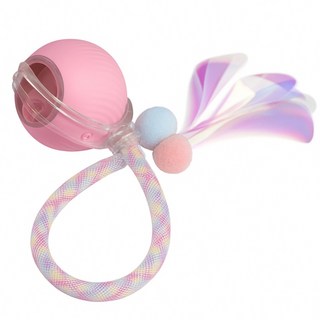 MAAH 고양이 자동 움직이는 장난감 쥐잡기 스마트 파스텔 볼, 파스텔핑크, 1개, SCB-12